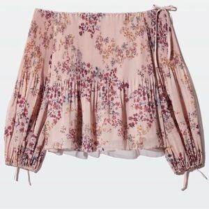 - Aritzia Wilfred Talence Off the Shoulder Blouse -